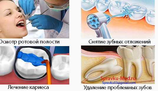 Справка от врача стоматолога